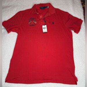 Polo Ralph‎ Lauren Men's M Classic Fit Mesh 4th Of July Polo Shirt Going Out NWT